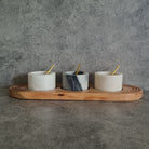 Marble Dip Bowl, Dip Bowl, Set of 3 Dip Bowls