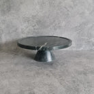 Midnight Gleam - Marble Food Dome with Stand, Cake Stand