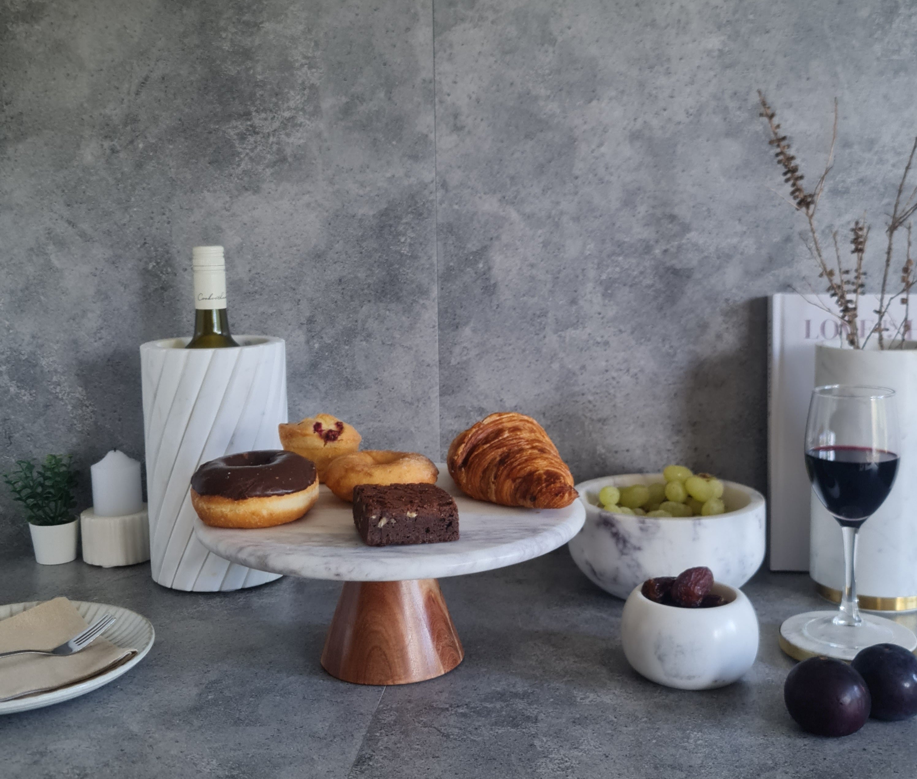 Serving Tray, Marble Serving Tray, Marble Cake Stand, Cake Serving Stand