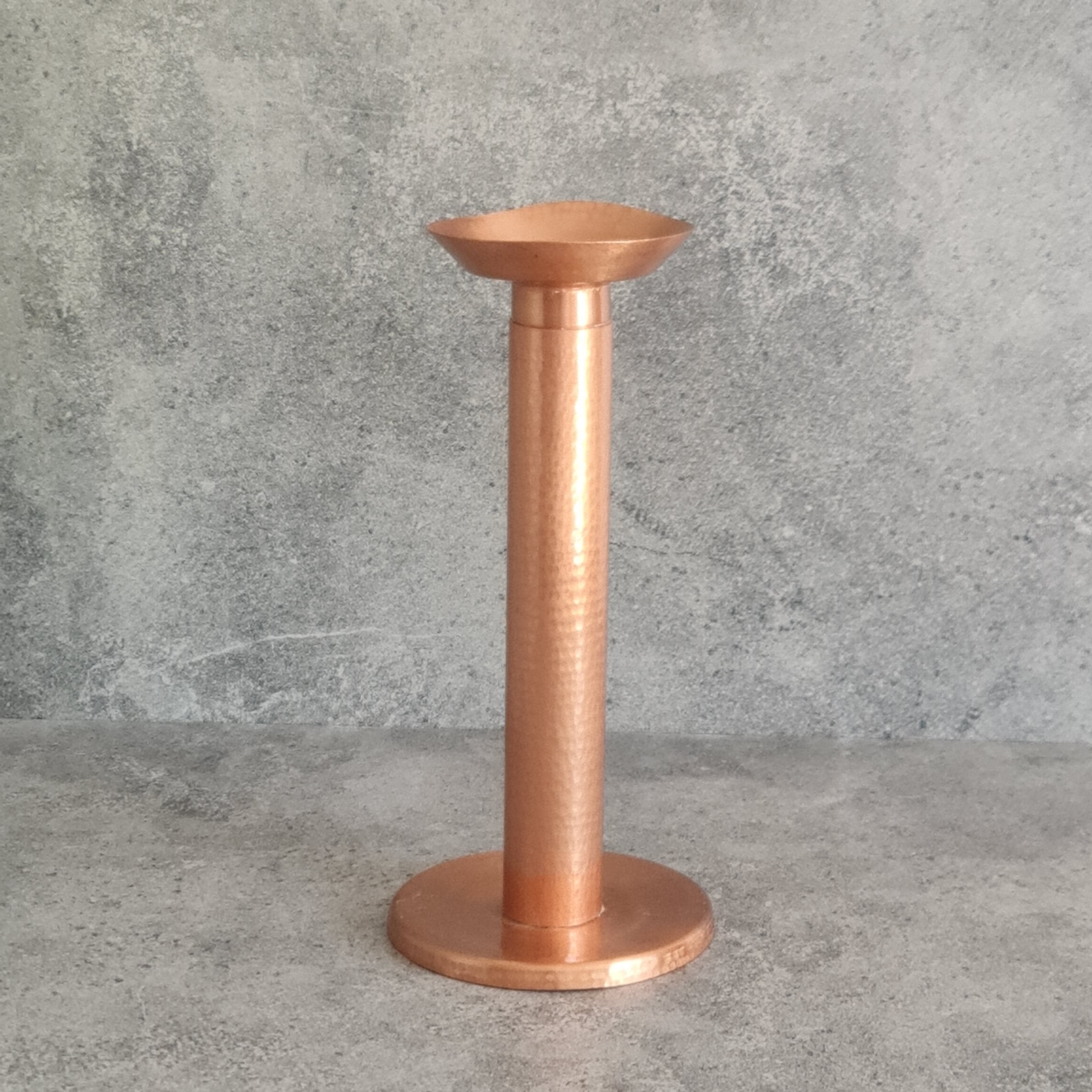 Pillar Candle Stand, Copper Candle Stand, Home Decor, Handcrafted Candle Stand