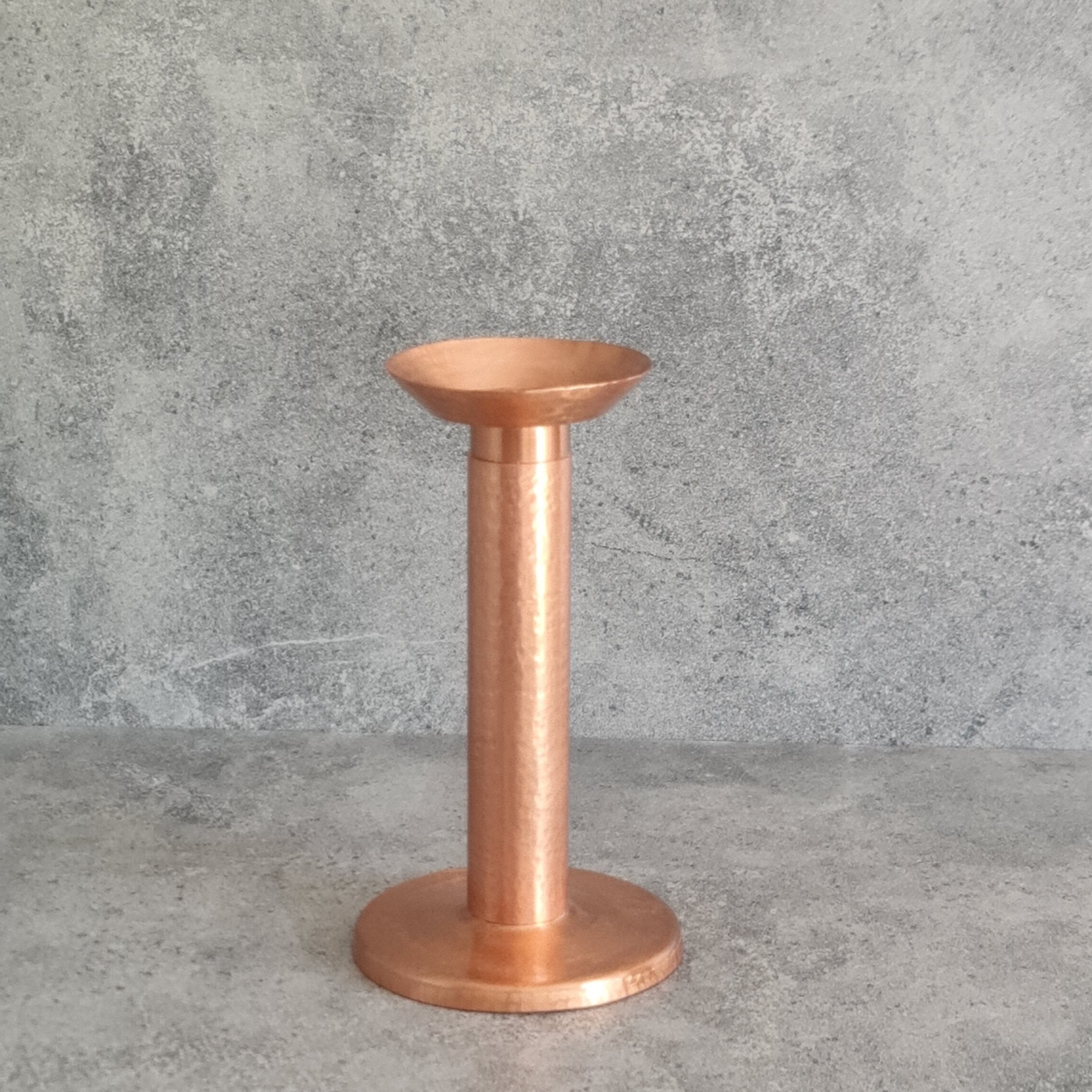 Pillar Candle Stand, Copper Candle Stand, Home Decor, Handcrafted Candle Stand