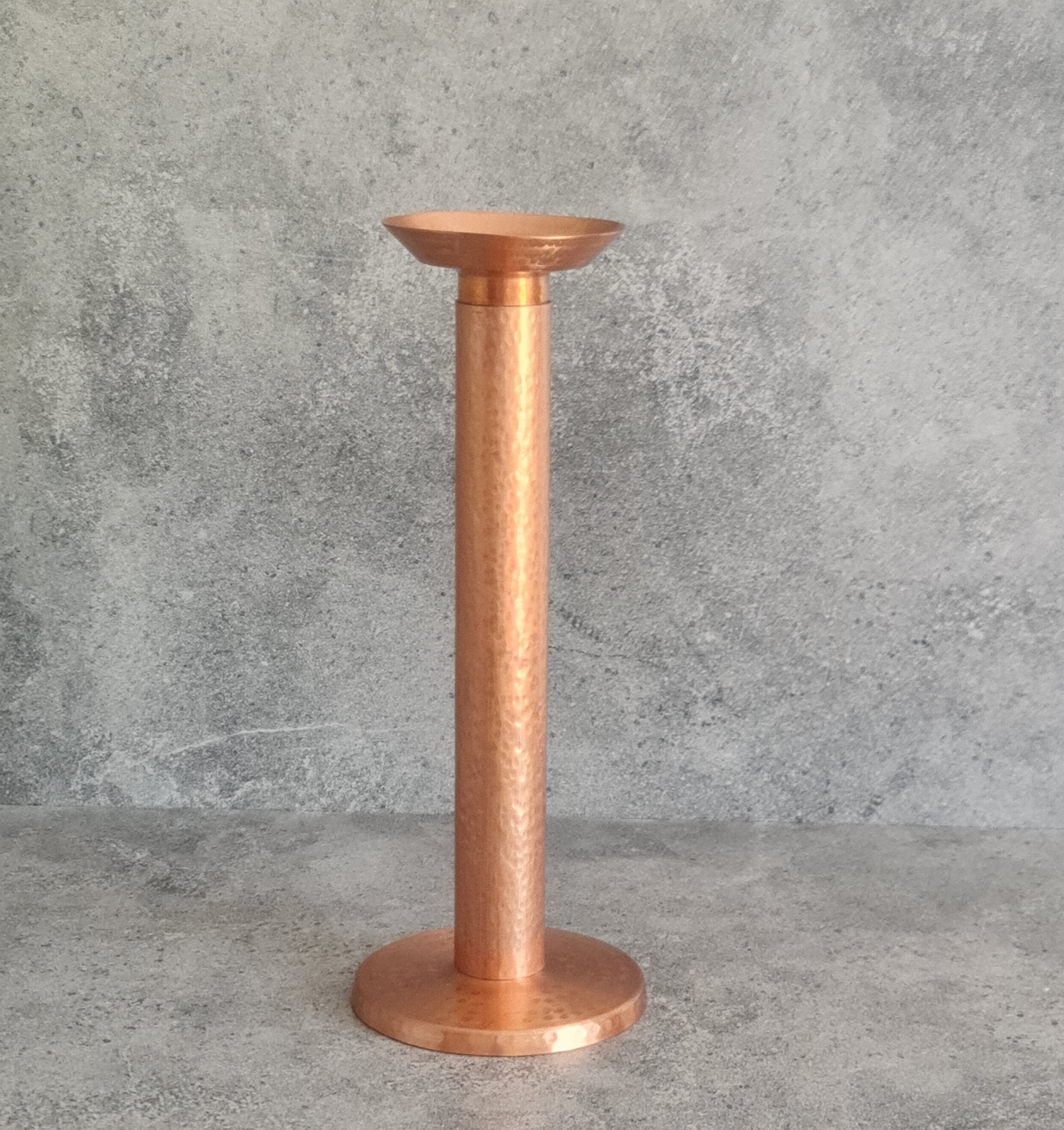 Pillar Candle Stand, Copper Candle Stand, Home Decor, Handcrafted Candle Stand