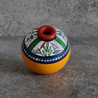 Handmade Miniature Vase, Home decor, Terracotta hand painted Vase, Mini set of 3 Vase