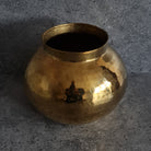 Textura Brass Sphere Vase, Brass Vase, Round Vase, Home Decor