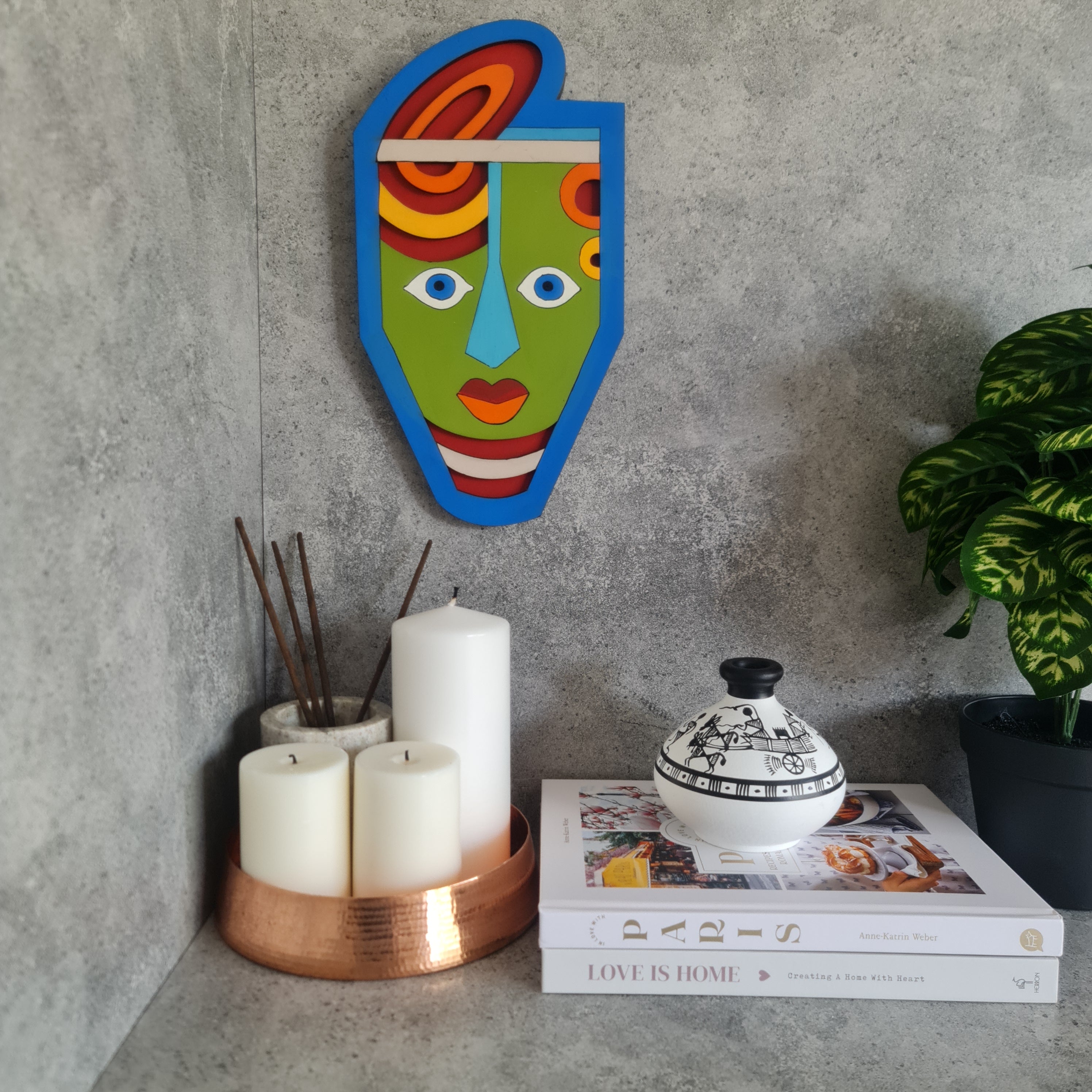 Wall Decor, Rural art, home decor, Gift, Figurines, Decorative Showpiece, Decor Piece