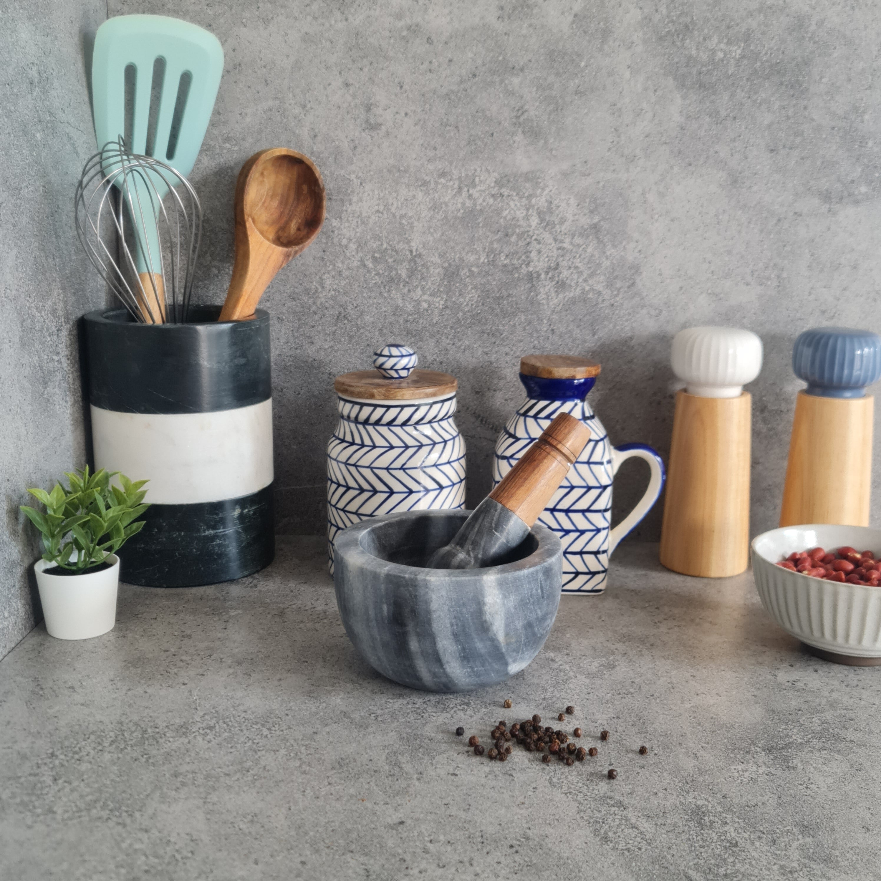 Marble Mortar & Pestle, Mortar and Pestle Marble, Mortar and Pestle Marble