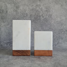 White Marble Bookend